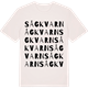 Vintage White t-shirt med Sågkvarn ordlek t-shirt