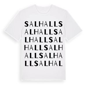 Salhall ordlek t-shirt – ekologisk bomull t-shirt från Pinshirt