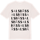Vintage White t-shirt med Salsnäs ordlek t-shirt