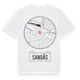 White t-shirt med Sandås t-shirt