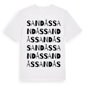 Sandås ordlek t-shirt – ekologisk bomull t-shirt från Pinshirt