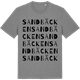 Mid Heather Gray t-shirt med Sandbäcken ordlek t-shirt