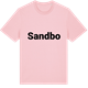 Pink Cotton t-shirt med Sandbo fetstil t-shirt