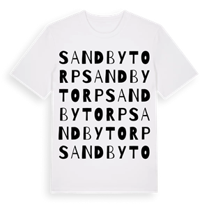 Sandbytorp ordlek t-shirt – ekologisk bomull t-shirt från Pinshirt
