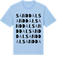 Blue Soul t-shirt med Sanddal ordlek t-shirt