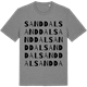 Mid Heather Gray t-shirt med Sanddal ordlek t-shirt
