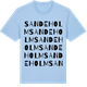 Blue Soul t-shirt med Sandeholm ordlek t-shirt