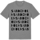 Mid Heather Gray t-shirt med Sandeholm ordlek t-shirt