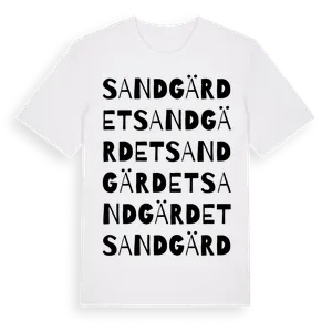 Sandgärdet ordlek t-shirt – ekologisk bomull t-shirt från Pinshirt