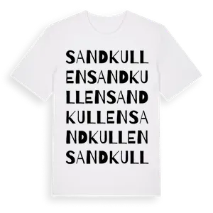 Sandkullen ordlek t-shirt – ekologisk bomull t-shirt från Pinshirt