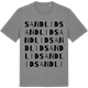 Mid Heather Gray t-shirt med Sandlid ordlek t-shirt
