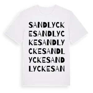 Sandlycke ordlek t-shirt – ekologisk bomull t-shirt från Pinshirt