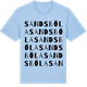 Blue Soul t-shirt med Sandsböla ordlek t-shirt