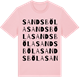 Pink Cotton t-shirt med Sandsböla ordlek t-shirt