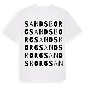 Sandsborg ordlek t-shirt – ekologisk bomull t-shirt från Pinshirt