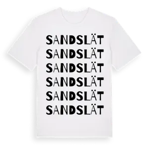 Sandslät ordlek t-shirt – ekologisk bomull t-shirt från Pinshirt