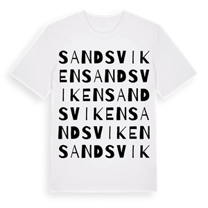 Sandsviken ordlek t-shirt – ekologisk bomull t-shirt från Pinshirt