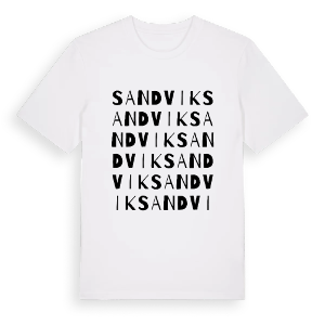 Sandvik ordlek t-shirt – ekologisk bomull t-shirt från Pinshirt