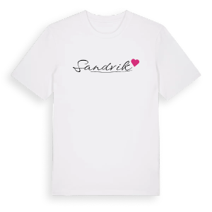 Sandvik hjärta t-shirt – ekologisk bomull t-shirt från Pinshirt
