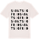 Vintage White t-shirt med Sankt Sigfrid ordlek t-shirt