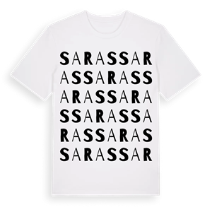 Saras ordlek t-shirt – ekologisk bomull t-shirt från Pinshirt