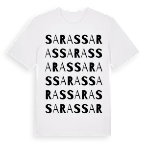 Saras ordlek t-shirt – ekologisk bomull t-shirt från Pinshirt