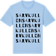 Blue Soul t-shirt med Sarvkullen ordlek t-shirt