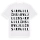 White t-shirt med Sarvkullen ordlek t-shirt