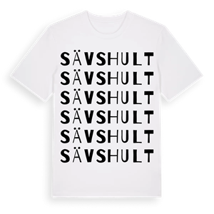 Sävshult ordlek t-shirt – ekologisk bomull t-shirt från Pinshirt