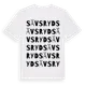 White t-shirt med Sävsryd ordlek t-shirt