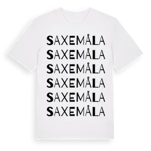 Saxemåla ordlek t-shirt – ekologisk bomull t-shirt från Pinshirt