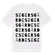 White t-shirt med Segersgärde ordlek t-shirt