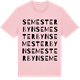 Pink Cotton t-shirt med Semesterbyn ordlek t-shirt