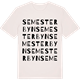 Vintage White t-shirt med Semesterbyn ordlek t-shirt