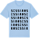 Blue Soul t-shirt med Sessbro ordlek t-shirt