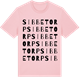 Pink Cotton t-shirt med Sibbetorp ordlek t-shirt