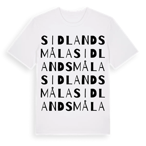 Sidlandsmåla ordlek t-shirt – ekologisk bomull t-shirt från Pinshirt