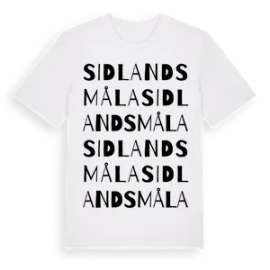 Sidlandsmåla ordlek t-shirt – ekologisk bomull t-shirt från Pinshirt