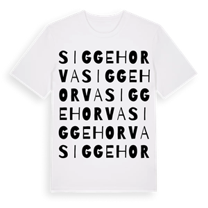 Siggehorva ordlek t-shirt – ekologisk bomull t-shirt från Pinshirt