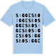 Blue Soul t-shirt med Siggesbo ordlek t-shirt