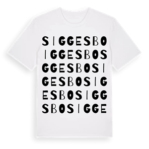 Siggesbo ordlek t-shirt – ekologisk bomull t-shirt från Pinshirt