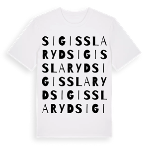 Sigisslaryd ordlek t-shirt – ekologisk bomull t-shirt från Pinshirt