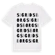 White t-shirt med Sigridsborg ordlek t-shirt