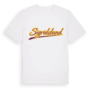 Sigridslund baseball t-shirt – ekologisk bomull t-shirt från Pinshirt