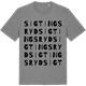Mid Heather Gray t-shirt med Sigtingsryd ordlek t-shirt