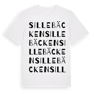 Sillebäcken ordlek t-shirt – ekologisk bomull t-shirt från Pinshirt