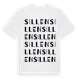 White t-shirt med Sillen ordlek t-shirt