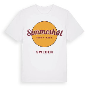 Simmeshål cirkel t-shirt – ekologisk bomull t-shirt från Pinshirt