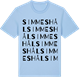 Blue Soul t-shirt med Simmeshål ordlek t-shirt