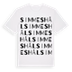 Simmeshål ordlek t-shirt
